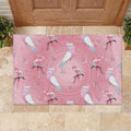 Galah and Gumblossoms Australia Rubber Doormat Seamless Style Aboriginal Art