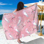 Galah and Gumblossoms Australia Sarong Seamless Style Aboriginal Art