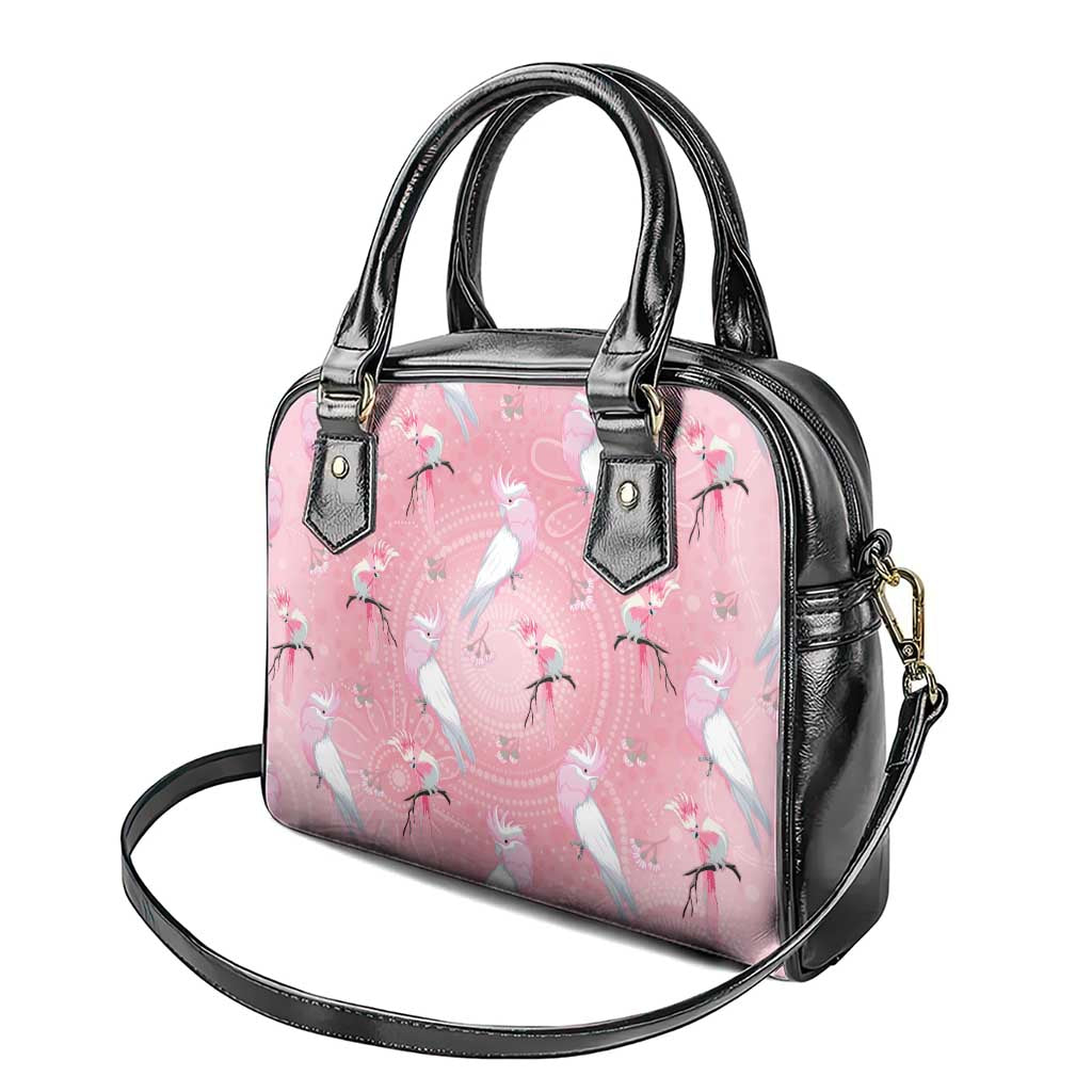 Galah and Gumblossoms Australia Shoulder Handbag Seamless Style Aboriginal Art