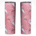 Galah and Gumblossoms Australia Skinny Tumbler Seamless Style Aboriginal Art