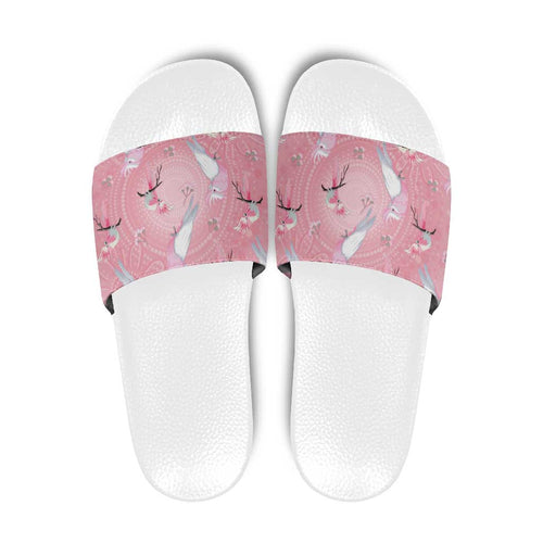Galah and Gumblossoms Australia Slide Sandals Seamless Style Aboriginal Art - Aussie Hoodie