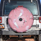 Galah and Gumblossoms Australia Spare Tire Cover Seamless Style Aboriginal Art