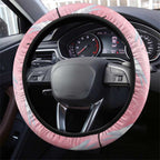 Galah and Gumblossoms Australia Steering Wheel Cover Seamless Style Aboriginal Art