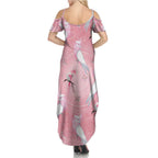 Galah and Gumblossoms Australia Summer Maxi Dress Seamless Style Aboriginal Art