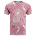 Galah and Gumblossoms Australia T Shirt Seamless Style Aboriginal Art
