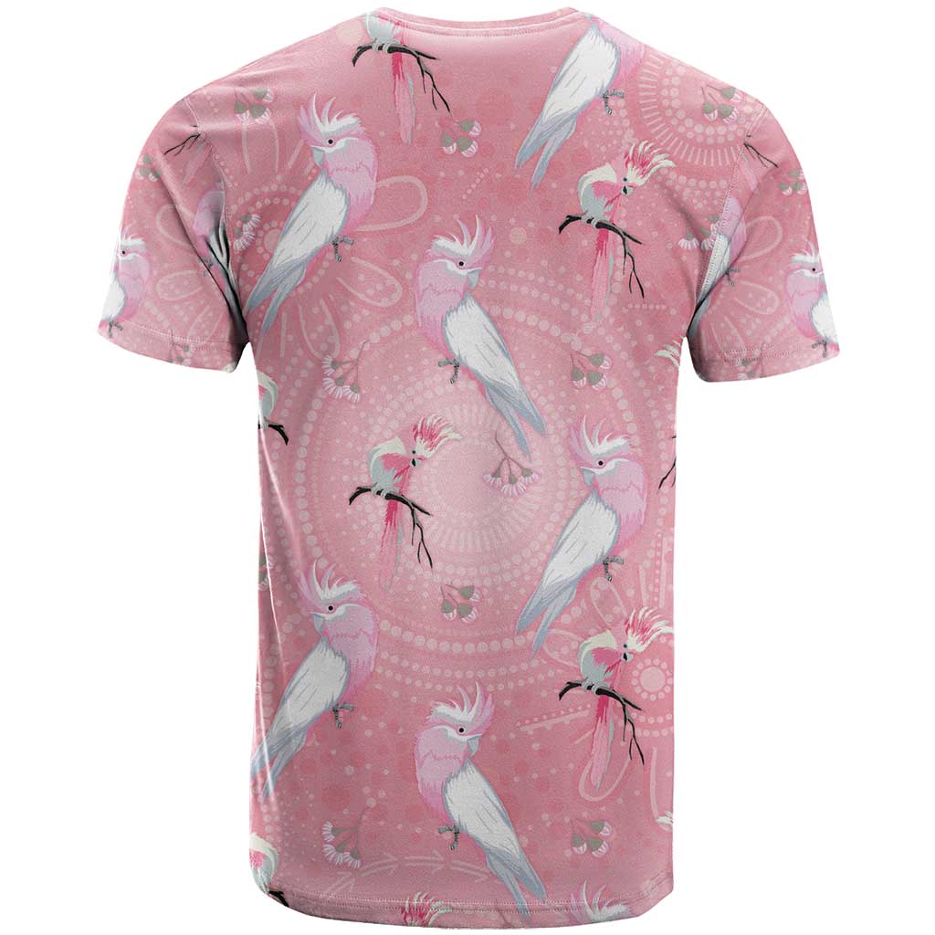 Galah and Gumblossoms Australia T Shirt Seamless Style Aboriginal Art
