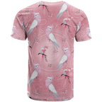 Galah and Gumblossoms Australia T Shirt Seamless Style Aboriginal Art