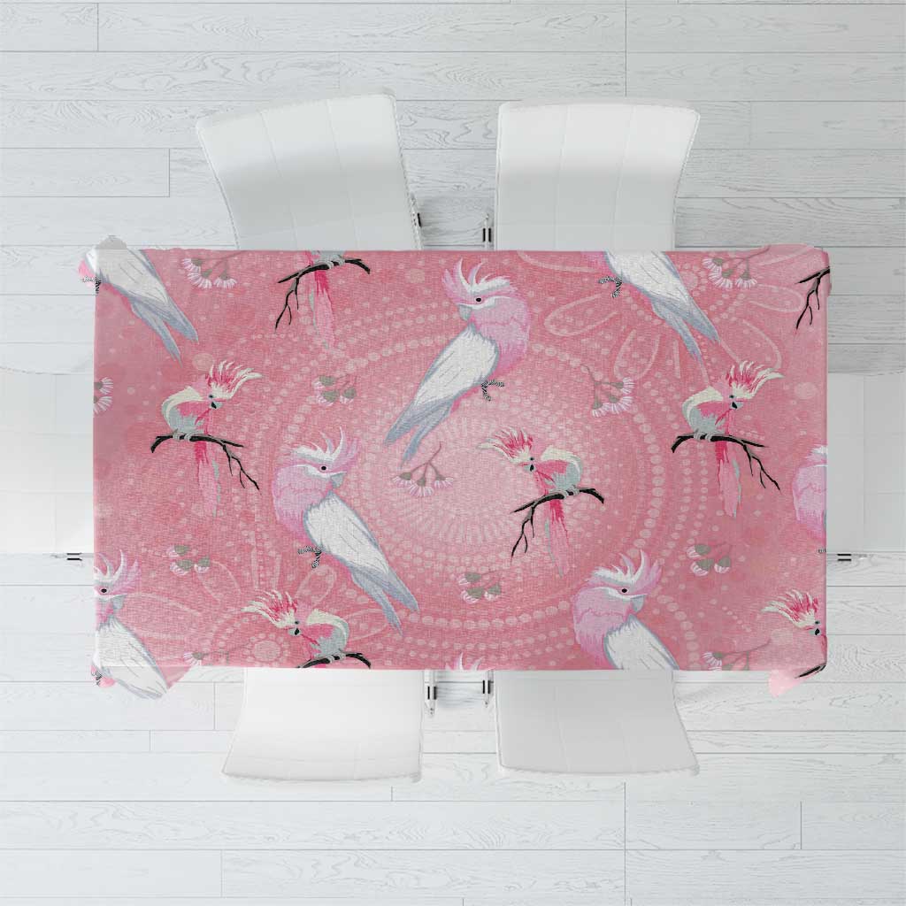 Galah and Gumblossoms Australia Tablecloth Seamless Style Aboriginal Art
