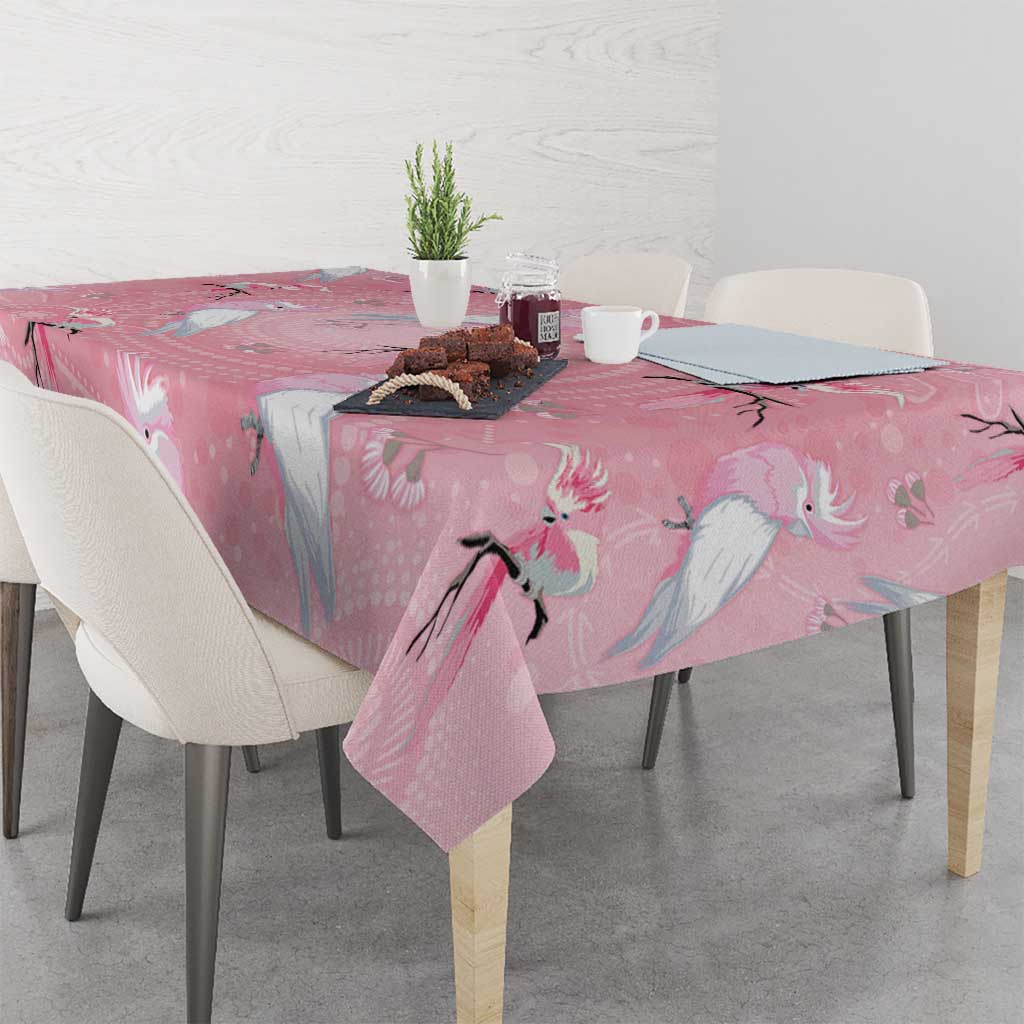 Galah and Gumblossoms Australia Tablecloth Seamless Style Aboriginal Art