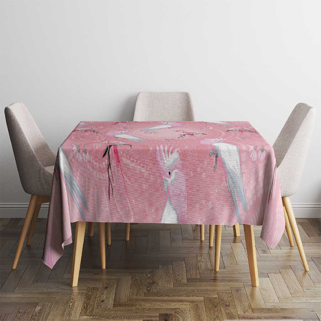 Galah and Gumblossoms Australia Tablecloth Seamless Style Aboriginal Art