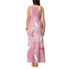 Galah and Gumblossoms Australia Tank Maxi Dress Seamless Style Aboriginal Art