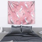 Galah and Gumblossoms Australia Tapestry Seamless Style Aboriginal Art