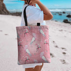 Galah and Gumblossoms Australia Tote Bag Seamless Style Aboriginal Art - Aussie Hoodie