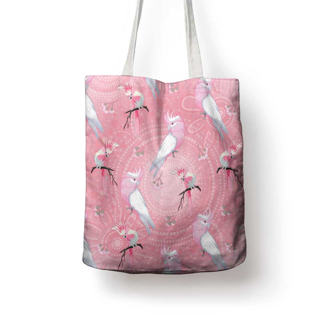Galah and Gumblossoms Australia Tote Bag Seamless Style Aboriginal Art - Aussie Hoodie