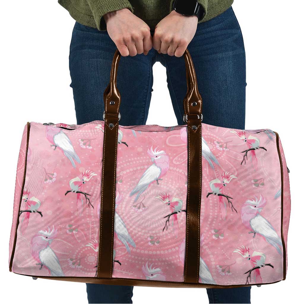Galah and Gumblossoms Australia Travel Bag Seamless Style Aboriginal Art - Aussie Hoodie
