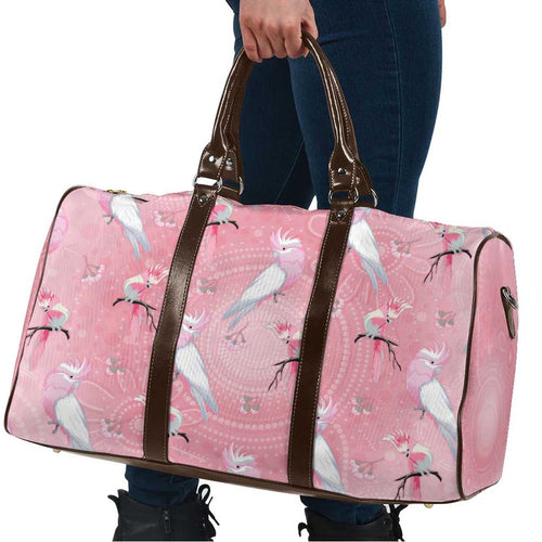 Galah and Gumblossoms Australia Travel Bag Seamless Style Aboriginal Art - Aussie Hoodie