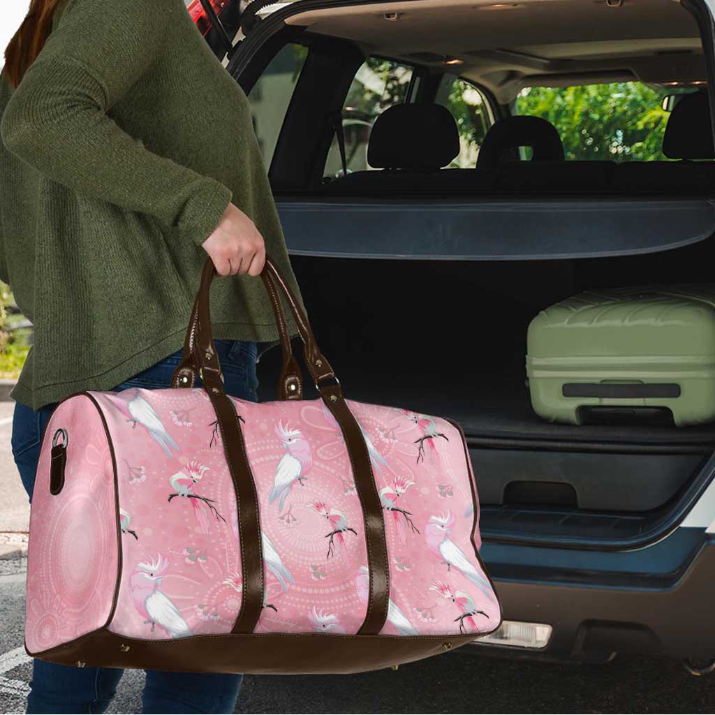 Galah and Gumblossoms Australia Travel Bag Seamless Style Aboriginal Art - Aussie Hoodie