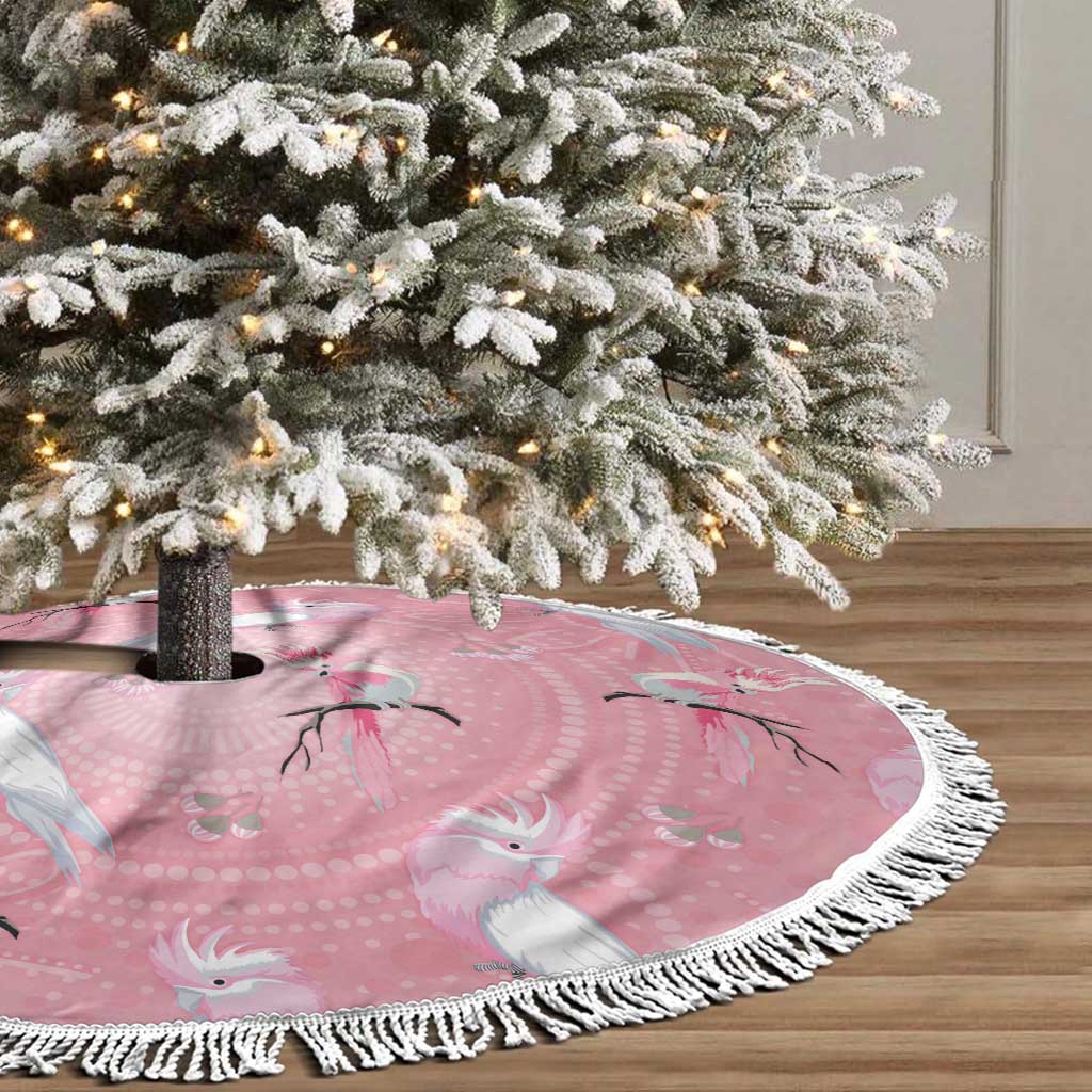Galah and Gumblossoms Australia Tree Skirt Seamless Style Aboriginal Art - Aussie Hoodie
