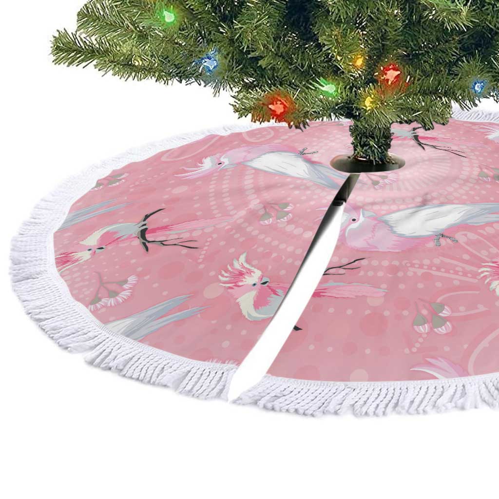 Galah and Gumblossoms Australia Tree Skirt Seamless Style Aboriginal Art - Aussie Hoodie