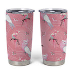 Galah and Gumblossoms Australia Tumbler Cup Seamless Style Aboriginal Art