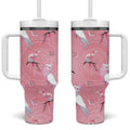 Galah and Gumblossoms Australia Tumbler With Handle Seamless Style Aboriginal Art