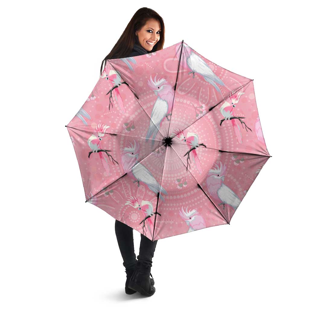 Galah and Gumblossoms Australia Umbrella Seamless Style Aboriginal Art - Aussie Hoodie