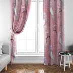 Galah and Gumblossoms Australia Window Curtain Seamless Style Aboriginal Art