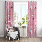 Galah and Gumblossoms Australia Window Curtain Seamless Style Aboriginal Art