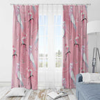 Galah and Gumblossoms Australia Window Curtain Seamless Style Aboriginal Art