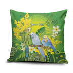 Personalised Budgerigar Australia and Golden Wattle Pillow Cover Budgie Aboriginal Art - Aussie Hoodie