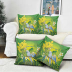 Personalised Budgerigar Australia and Golden Wattle Pillow Cover Budgie Aboriginal Art - Aussie Hoodie