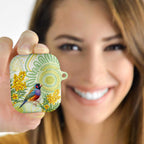Gouldian Finch Golden Wattle Australia AirPods Case Aboriginal Watercolor Style - Aussie Hoodie