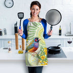 Gouldian Finch Golden Wattle Australia Apron Aboriginal Watercolor Style - Aussie Hoodie