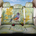 Gouldian Finch Golden Wattle Australia Back Car Seat Cover Aboriginal Watercolor Style