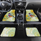 Gouldian Finch Golden Wattle Australia Car Mats Aboriginal Watercolor Style