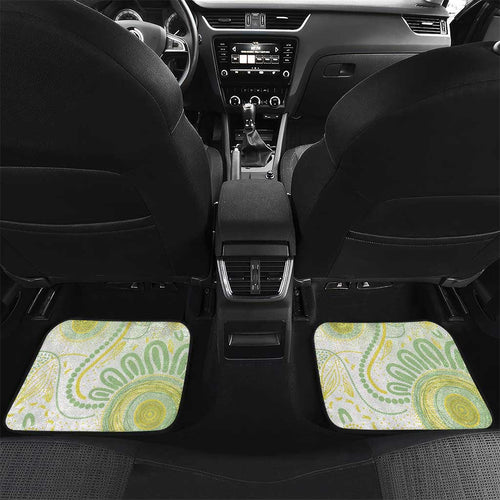 Gouldian Finch Golden Wattle Australia Car Mats Aboriginal Watercolor Style
