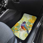 Gouldian Finch Golden Wattle Australia Car Mats Aboriginal Watercolor Style