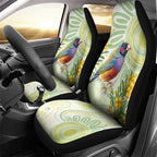 Gouldian Finch Golden Wattle Australia Car Seat Cover Aboriginal Watercolor Style