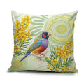 Gouldian Finch Golden Wattle Australia Pillow Cover Aboriginal Watercolor Style - Aussie Hoodie
