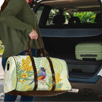 Gouldian Finch Golden Wattle Australia Travel Bag Aboriginal Watercolor Style - Aussie Hoodie