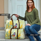 Gouldian Finch Golden Wattle Australia Travel Bag Aboriginal Watercolor Style - Aussie Hoodie