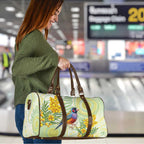 Gouldian Finch Golden Wattle Australia Travel Bag Aboriginal Watercolor Style - Aussie Hoodie