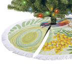 Gouldian Finch Golden Wattle Australia Tree Skirt Aboriginal Watercolor Style - Aussie Hoodie