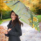 Gouldian Finch Golden Wattle Australia Umbrella Aboriginal Watercolor Style - Aussie Hoodie