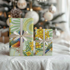 Gouldian Finch Golden Wattle Australia Wrapping Paper Aboriginal Watercolor Style - Aussie Hoodie
