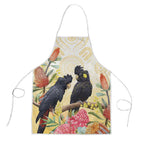 Black Cockatoo Banksia Australia Apron Aboriginal Art - Aussie Hoodie