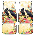 Black Cockatoo Banksia Australia Car Mats Aboriginal Art