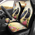 Black Cockatoo Banksia Australia Car Seat Cover Aboriginal Art