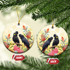 Black Cockatoo Banksia Australia Ceramic Ornament Aboriginal Art - Aussie Hoodie