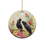 Black Cockatoo Banksia Australia Ceramic Ornament Aboriginal Art - Aussie Hoodie